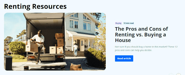 Artículo del blog Zillow