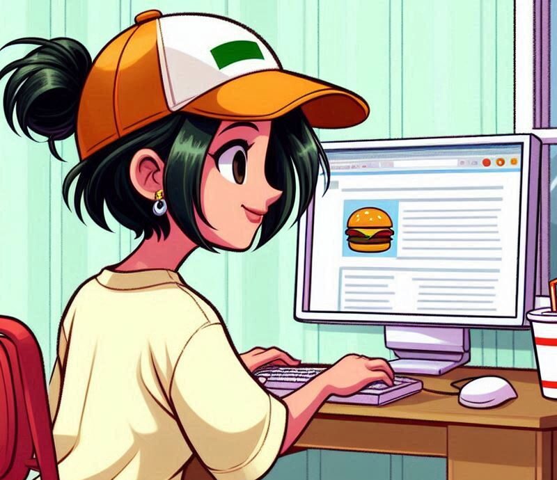 Persona escribiendo un artículo de blog