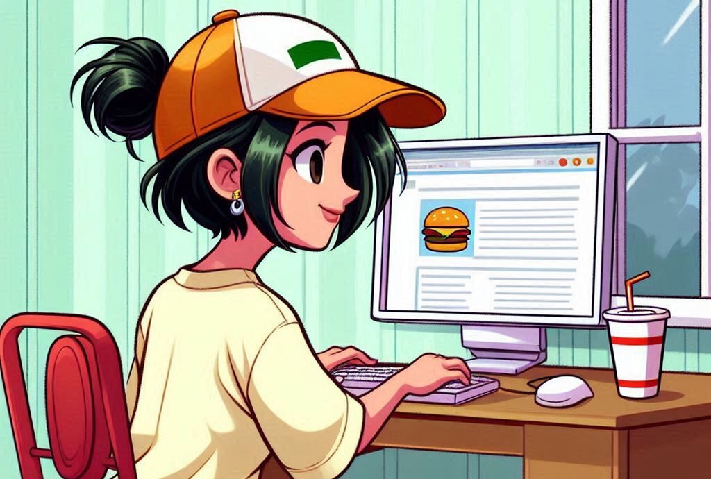 Persona escribiendo un artículo de blog