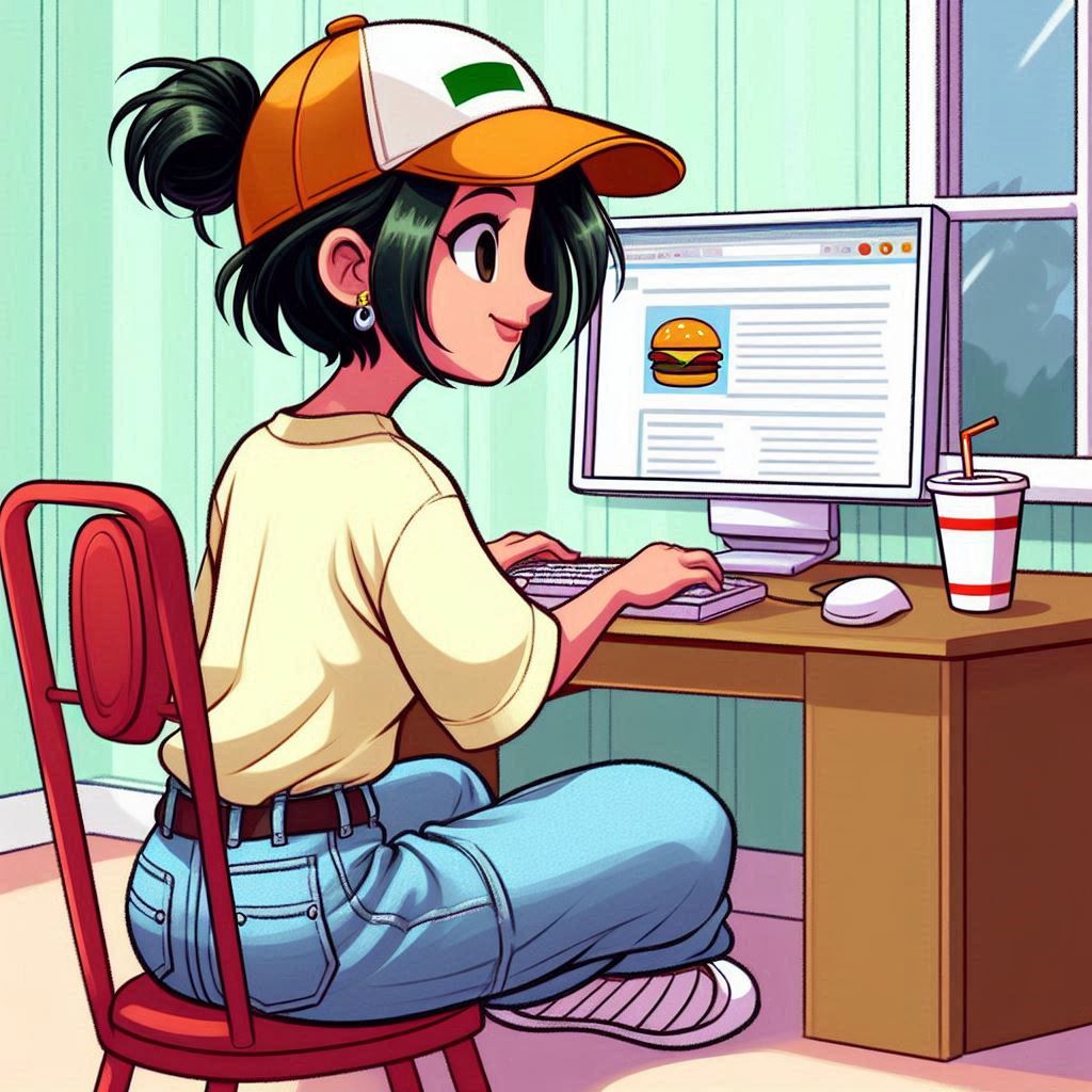 Persona escribiendo un artículo de blog